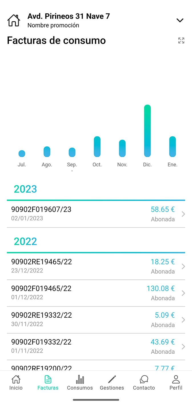 Aplicación móvil Sunflower Energías